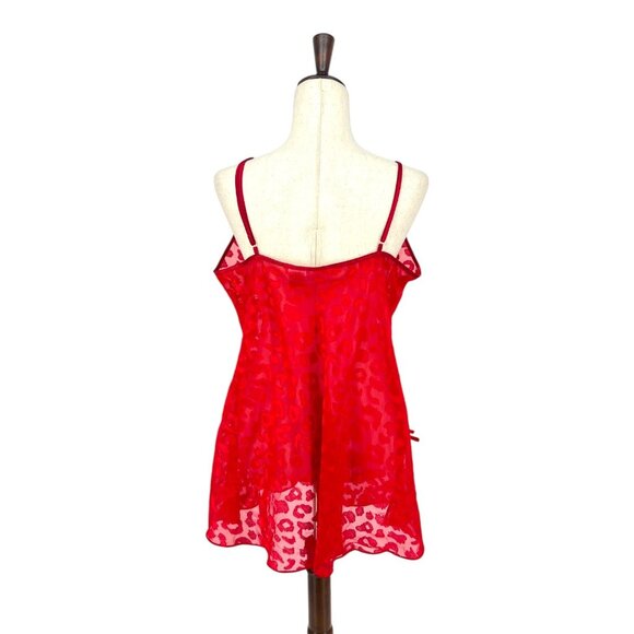 Gilligan O'malley Leopard Lace Sheer Slip | Extra Large - Picture 2 of 5